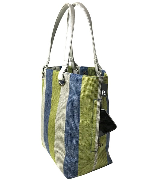 ROOTOTE(ルートート)の「ルートート/ストライプ トートバッグ LT.ミディアム.クロケット.ライン-A(トートバッグ・レディース・ブルー/ブラウン/ピンク・FREE)」の13枚目の写真