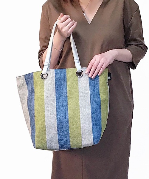 ROOTOTE(ルートート)の「ルートート/ストライプ トートバッグ LT.ミディアム.クロケット.ライン-A(トートバッグ・レディース・ブルー/ブラウン/ピンク・FREE)」の20枚目の写真