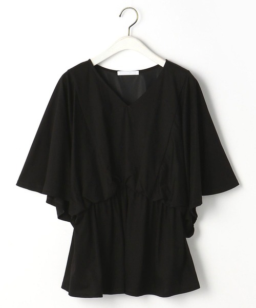 NICOLE white（ニコルホワイト）の「フレアーギャザーカットソー（Tシャツ/カットソー・レディース・ライトグレー/ピンク/ブラック・FREE）」の19枚目の写真