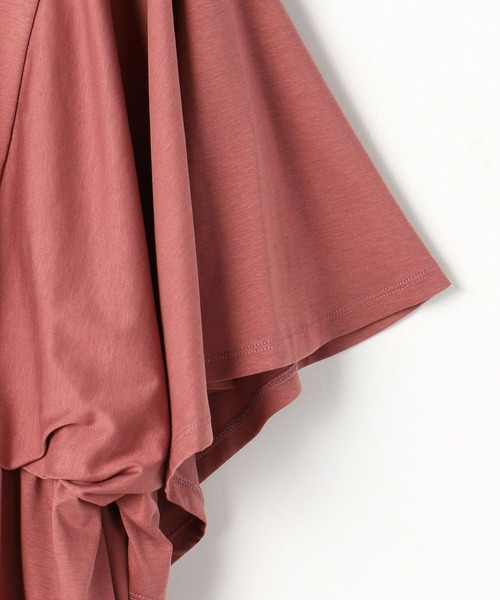 NICOLE white（ニコルホワイト）の「フレアーギャザーカットソー（Tシャツ/カットソー・レディース・ライトグレー/ピンク/ブラック・FREE）」の15枚目の写真