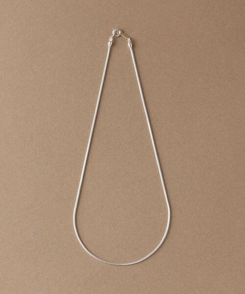 green label relaxing（グリーンレーベルリラクシング）の「[ シェノン ] Chainon SC SV925 スネークチェーン ST ネックレス（ネックレス・レディース・シルバー・FREE）」の8枚目の写真