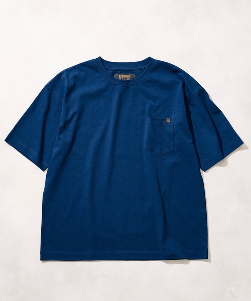 UNIVERSAL OVERALL（ユニバーサルオーバーオール）の「【UNIVERSAL OVERALL/ユニバーサルオーバーオール】別注 ポケットTシャツ[無地T/オーバーサイズ/ユニセックス対応]（Tシャツ/カットソー・メンズ・ホワイト/ブラック/グレー/グリーン/ネイビー・MEDIUM/LARGE）」の15枚目の写真