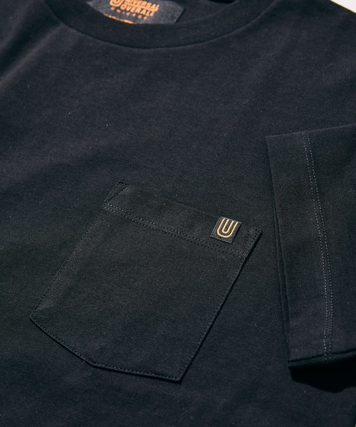 UNIVERSAL OVERALL（ユニバーサルオーバーオール）の「【UNIVERSAL OVERALL/ユニバーサルオーバーオール】別注 ポケットTシャツ[無地T/オーバーサイズ/ユニセックス対応]（Tシャツ/カットソー・メンズ・ホワイト/ブラック/グレー/グリーン/ネイビー・MEDIUM/LARGE）」の6枚目の写真