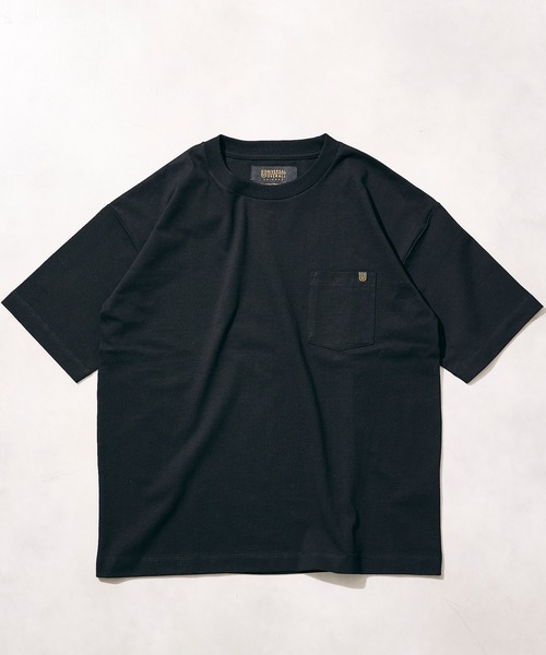 UNIVERSAL OVERALL（ユニバーサルオーバーオール）の「【UNIVERSAL OVERALL/ユニバーサルオーバーオール】別注 ポケットTシャツ[無地T/オーバーサイズ/ユニセックス対応]（Tシャツ/カットソー・メンズ・ホワイト/ブラック/グレー/グリーン/ネイビー・MEDIUM/LARGE）」の22枚目の写真