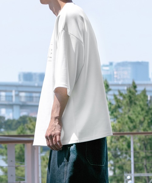 PairPair(ペアペア)の「ダンボールBIG T(ユニセックス)(Tシャツ/カットソー・レディース・オフホワイト/ピンク/イエロー/グレイッシュブルー・MEDIUM/LARGE)」の14枚目の写真