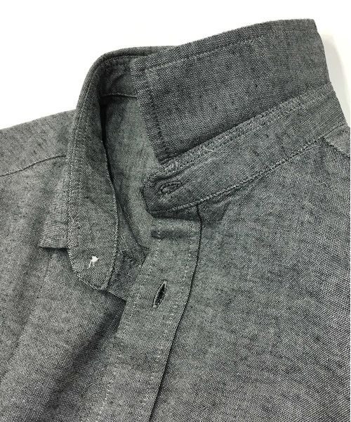 Beno(ビーノ)の「ストレッチ コットン リネン レギュラーカラー 7分袖シャツ(シャツ/ブラウス・メンズ・ホワイト/ブラック/グレー/オレンジ/カーキ/ネイビー/ピンク/サックスブルー/ブルー/グリーン/ライトピンク・LL/M/L)」の14枚目の写真