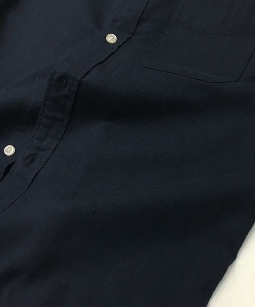 Beno(ビーノ)の「ストレッチ コットン リネン レギュラーカラー 7分袖シャツ(シャツ/ブラウス・メンズ・ホワイト/ブラック/グレー/オレンジ/カーキ/ネイビー/ピンク/サックスブルー/ブルー/グリーン/ライトピンク・LL/M/L)」の16枚目の写真