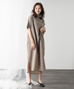 【STYLE4】バックドレープワンピース