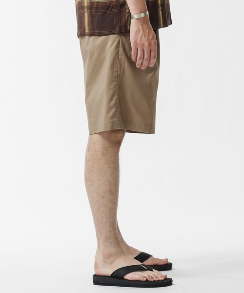 NANO universe（ナノユニバース）の「SOLOTEXタイプライターイージ2タックショーツ（その他パンツ・メンズ・ブラック/カーキ/ベージュ・M/S/L）」の4枚目の写真