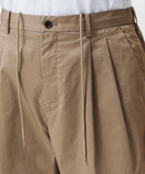 NANO universe（ナノユニバース）の「SOLOTEXタイプライターイージ2タックショーツ（その他パンツ・メンズ・ブラック/カーキ/ベージュ・M/S/L）」の6枚目の写真