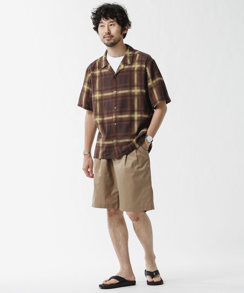 NANO universe（ナノユニバース）の「SOLOTEXタイプライターイージ2タックショーツ（その他パンツ・メンズ・ブラック/カーキ/ベージュ・M/S/L）」の11枚目の写真