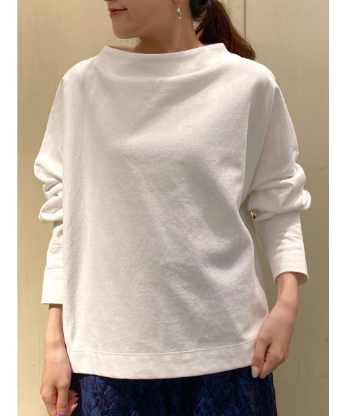 BEARDSLEY(ビアズリー)の「ボトルネックプルオーバー(Tシャツ/カットソー・レディース・チャコールグレー/ホワイト・FREE)」の2枚目の写真