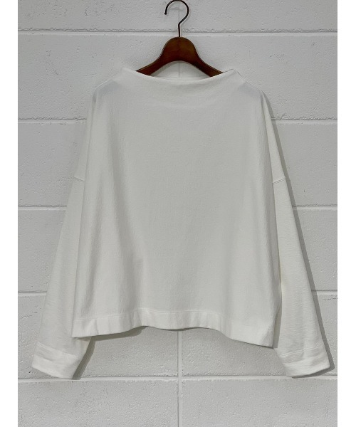 BEARDSLEY(ビアズリー)の「ボトルネックプルオーバー(Tシャツ/カットソー・レディース・チャコールグレー/ホワイト・FREE)」の6枚目の写真