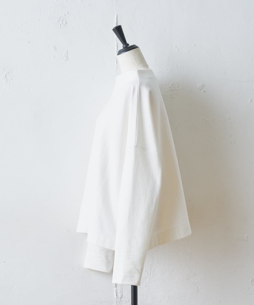 BEARDSLEY(ビアズリー)の「ボトルネックプルオーバー(Tシャツ/カットソー・レディース・チャコールグレー/ホワイト・FREE)」の12枚目の写真