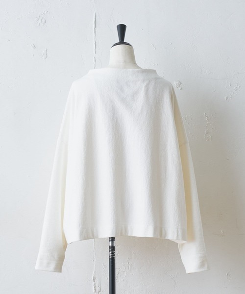 BEARDSLEY(ビアズリー)の「ボトルネックプルオーバー(Tシャツ/カットソー・レディース・チャコールグレー/ホワイト・FREE)」の13枚目の写真