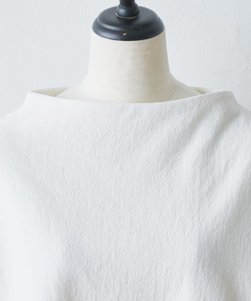 BEARDSLEY(ビアズリー)の「ボトルネックプルオーバー(Tシャツ/カットソー・レディース・チャコールグレー/ホワイト・FREE)」の14枚目の写真