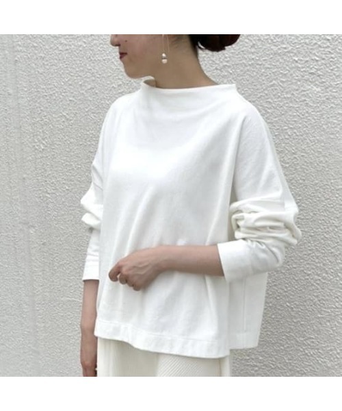 BEARDSLEY(ビアズリー)の「ボトルネックプルオーバー(Tシャツ/カットソー・レディース・チャコールグレー/ホワイト・FREE)」の17枚目の写真