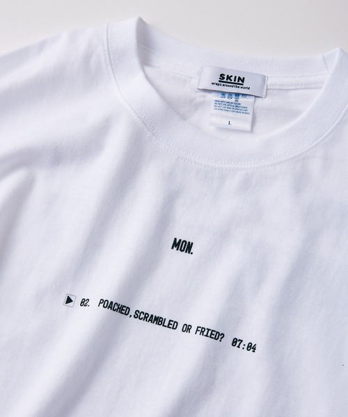 SKIN（スキン）の「【skin×otzeki/スキン】1WEEK Tシャツ（Tシャツ/カットソー・メンズ・ホワイト系その他/ホワイト系その他4/ブラック系その他/ホワイト/ホワイト系その他2/ブラック/ホワイト系その他3・MEDIUM/LARGE）」の9枚目の写真