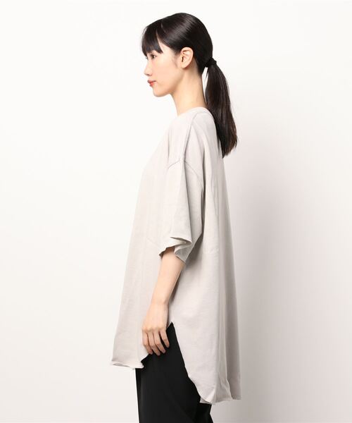 ＪＵＧＬＡＮＳ（ユグランス）の「☆ OC-20’s天竺ビッグシルエットラウンドT（Tシャツ/カットソー・レディース・チャコール/グレー/オフホワイト/オリーブ・FREE）」の5枚目の写真