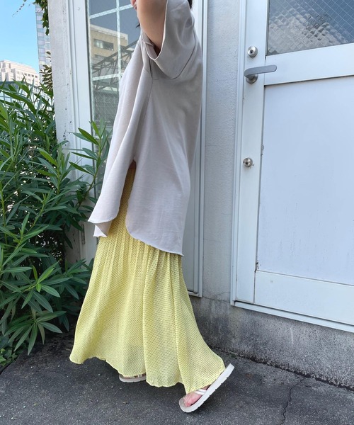 ＪＵＧＬＡＮＳ（ユグランス）の「☆ OC-20’s天竺ビッグシルエットラウンドT（Tシャツ/カットソー・レディース・チャコール/グレー/オフホワイト/オリーブ・FREE）」の20枚目の写真