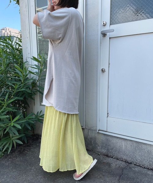 ＪＵＧＬＡＮＳ（ユグランス）の「☆ OC-20’s天竺ビッグシルエットラウンドT（Tシャツ/カットソー・レディース・チャコール/グレー/オフホワイト/オリーブ・FREE）」の21枚目の写真