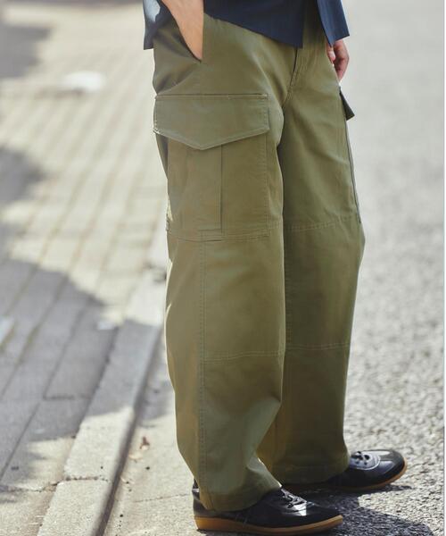 green label relaxing（グリーンレーベルリラクシング）の「OLT＜green label relaxing＞ブロークン イージー 6ポケット カーゴパンツ（カーゴパンツ・メンズ・オリーブ/ブラック・X-LARGE/MEDIUM/SMALL/LARGE）」の7枚目の写真