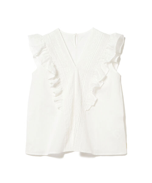 B:MING by BEAMS（ビーミングバイビームス）の「B:MING by BEAMS / レースフリル ノースリーブ ブラウス（シャツ/ブラウス・レディース・グリーン系その他/ホワイト/ブラック・ONE SIZE）」の21枚目の写真