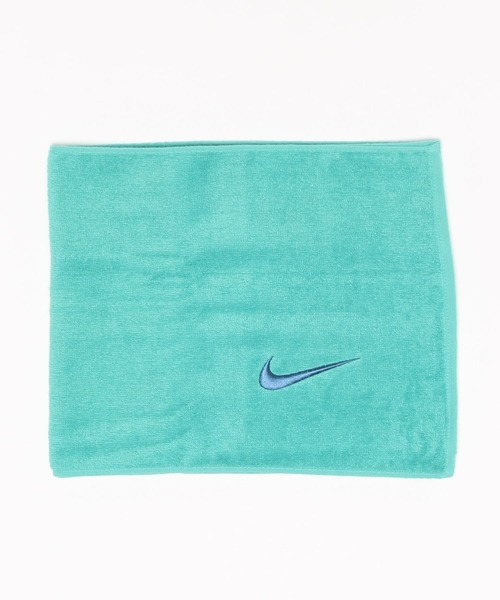 NIKE(ナイキ)の「NIKE(ナイキ)/ ソリッド コア マフラー タオル スウッシュロゴ刺繍入りスポーツタオル(タオル・レディース・ブラック/サックスブルー/ブルー/オリーブ/グリーン系その他/ライトブルー/ピンク・FREE)」の3枚目の写真