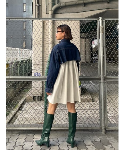 THROW by SLY（スローバイスライ）の「THROW POINTED KNEE BOOTS ポインテッド ニーブーツ（ブーツ・レディース・グレー/グリーン・SMALL/MEDIUM/LARGE）」の20枚目の写真