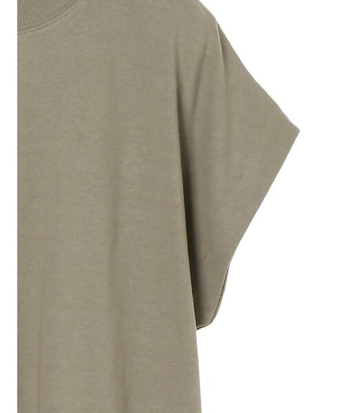 Green　Parks（グリーンパークス）の「フレンチスリーブカットワンピース＊（ワンピース・レディース・チャコールグレー/オフホワイト/カーキ・FREE）」の11枚目の写真