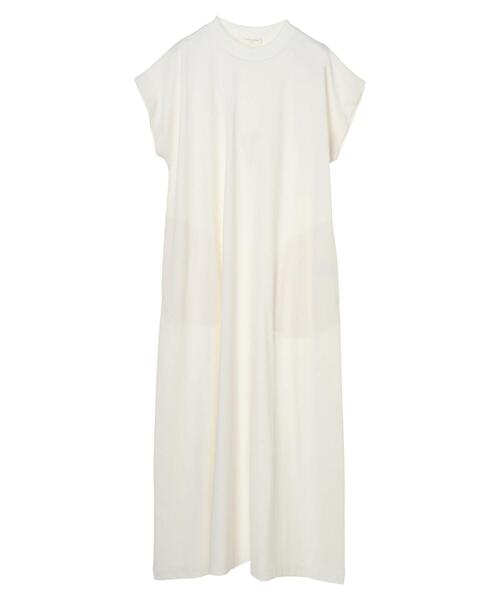 Green　Parks（グリーンパークス）の「フレンチスリーブカットワンピース＊（ワンピース・レディース・チャコールグレー/オフホワイト/カーキ・FREE）」の16枚目の写真