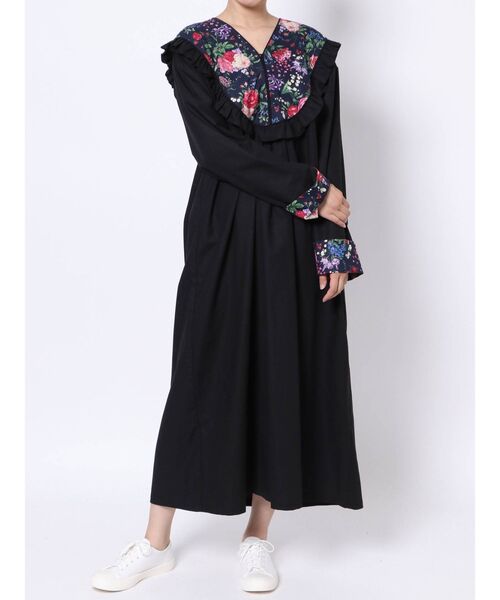 merry jenny（メリージェニー）の「floralキルトカラーロング