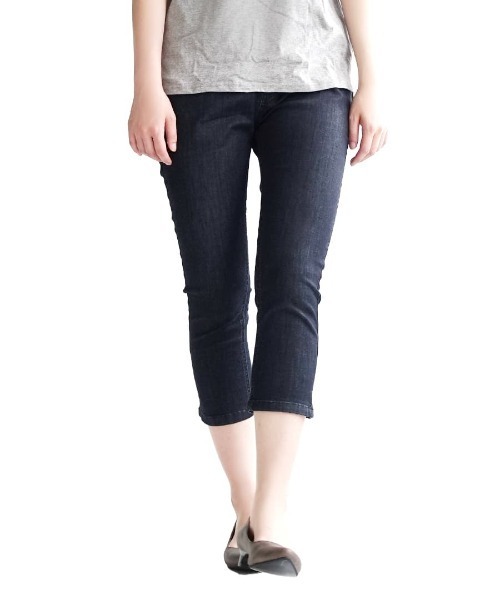 zootie（ズーティー）の「エアパンツ［クロップド］（その他パンツ・レディース・ホワイト系その他/ダークベージュ/ブラック×ホワイト/ブラック/ブルー系その他/ライトベージュ/ネイビー/インディゴブルー/ブラック系その他/ケミカルウォッシュ/ブルー系その他2/チャコール/グレー系その他/オリーブ/ミント/ライトイエロー/グレー系その他2/ブラック×グリーン/アイボリー/キャメル/ブラウン/ライトグリーン・L/3L/S/LL/M）」の17枚目の写真