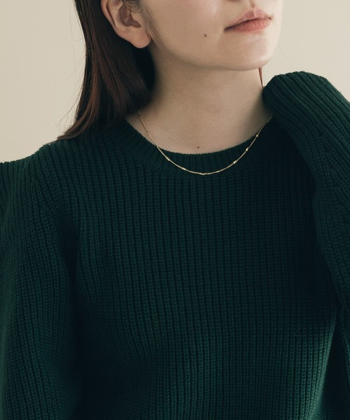 SMELLY（スメリー）の「ネジリチェーンショートネックレス（ネックレス・レディース・ゴールド・-）」の2枚目の写真