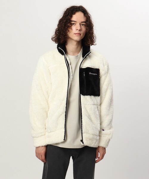 Champion(チャンピオン)の「◆【S~3L】Champion for tk.TAKEO KIKUCHI フリースジャケット(ブルゾン・メンズ・ブラック/カーキ系3/ホワイト系5・01/02/03/04/05)」の15枚目の写真