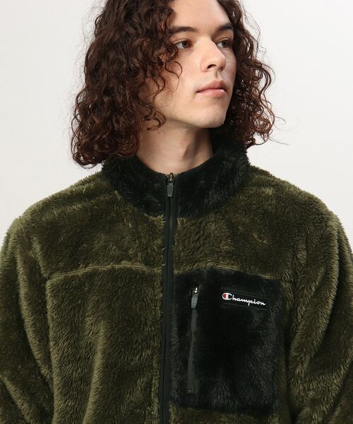 Champion(チャンピオン)の「◆【S~3L】Champion for tk.TAKEO KIKUCHI フリースジャケット(ブルゾン・メンズ・ブラック/カーキ系3/ホワイト系5・01/02/03/04/05)」の11枚目の写真