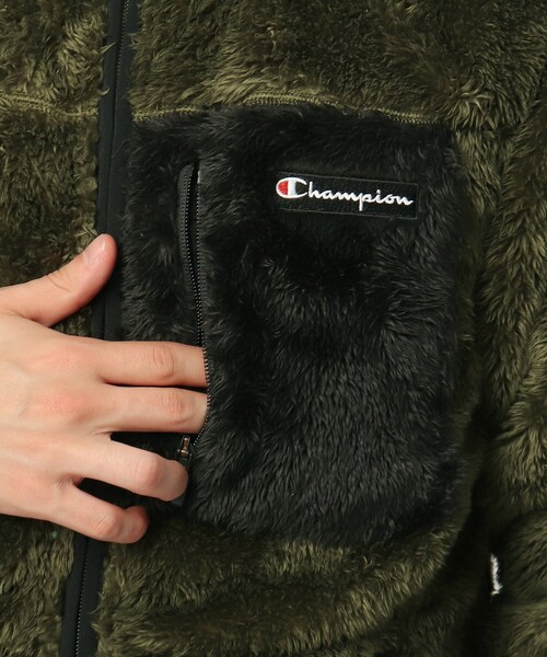 Champion(チャンピオン)の「◆【S~3L】Champion for tk.TAKEO KIKUCHI フリースジャケット(ブルゾン・メンズ・ブラック/カーキ系3/ホワイト系5・01/02/03/04/05)」の10枚目の写真