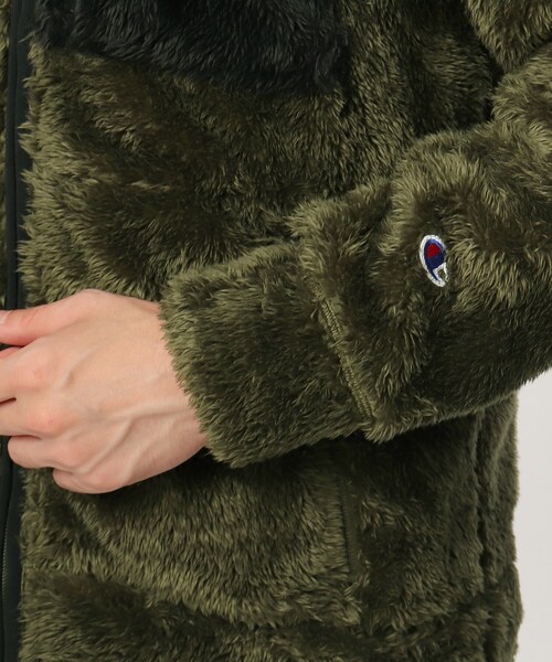 Champion(チャンピオン)の「◆【S~3L】Champion for tk.TAKEO KIKUCHI フリースジャケット(ブルゾン・メンズ・ブラック/カーキ系3/ホワイト系5・01/02/03/04/05)」の9枚目の写真