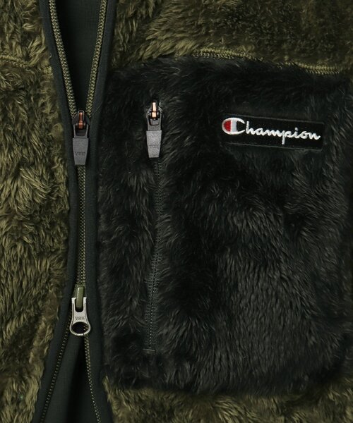Champion(チャンピオン)の「◆【S~3L】Champion for tk.TAKEO KIKUCHI フリースジャケット(ブルゾン・メンズ・ブラック/カーキ系3/ホワイト系5・01/02/03/04/05)」の5枚目の写真