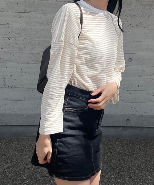 ワンフォークロージング 1111clothing ボーダー Tシャツ メンズ