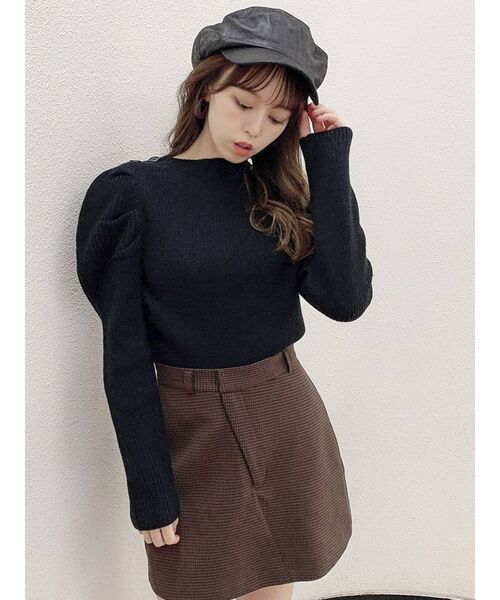 dazzlin(ダズリン)の「チェックスカショーパン(その他パンツ・レディース・チャコールグレー/ブラウン・SMALL/MEDIUM)」の4枚目の写真