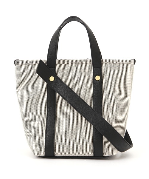 NATURAL BEAUTY BASIC（ナチュラルビューティーベーシック）の「イレギュラーショルダー２ＷＡＹトート（トートバッグ・レディース・ベージュ系その他2/レッド/ブラック・ﾌﾘ-）」の2枚目の写真