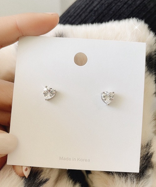 Ein(アイン)の「Ein/ミニハートピアス(ピアス(両耳用)・レディース・ホワイト/パープル/レッド/ピンク/イエロー/ブルー/グリーン・FREE)」の10枚目の写真