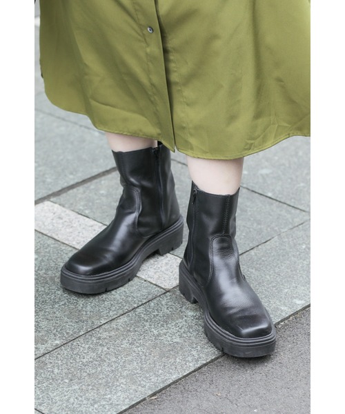 STILMODA（スティルモーダ）の「(STILMODA)ミドルブーツ（ブーツ・レディース・ブラック/ブラウン・38/39/36/37）」の2枚目の写真