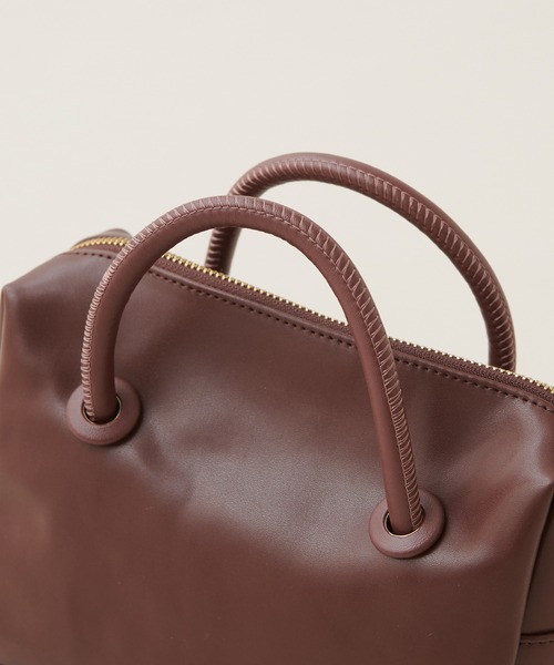 natural couture（ナチュラルクチュール）の「くるみハトメミニボストンバッグ（ボストンバッグ・レディース・ブラック/ブラウン/イエロー・FREE）」の12枚目の写真