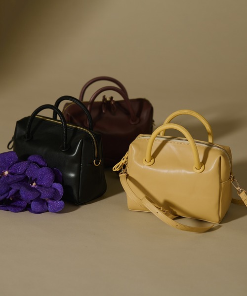 natural couture（ナチュラルクチュール）の「くるみハトメミニボストンバッグ（ボストンバッグ・レディース・ブラック/ブラウン/イエロー・FREE）」の14枚目の写真