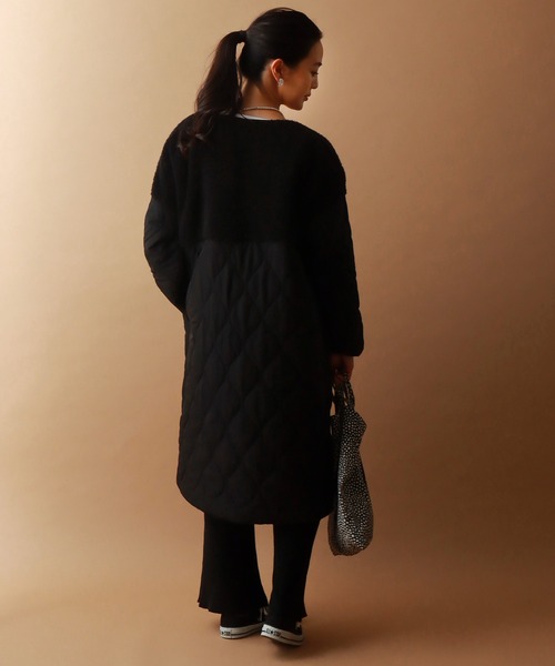 libelle more（リベル モア）の「ボアキルティングロングコート