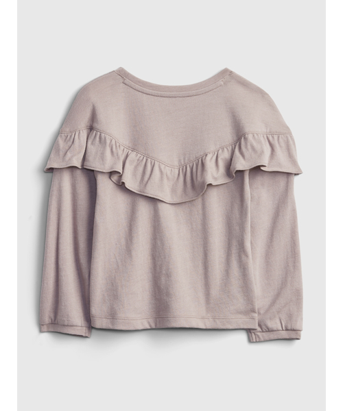 GAP(ギャップ)の「ラッフルTシャツ (幼児)(Tシャツ/カットソー・キッズ・ブルー/アイボリー/ライトベージュ/グリーン・3 YRS/4 YRS/5 YRS/12-18 M/2 YRS/18-24M/12-18M)」の5枚目の写真