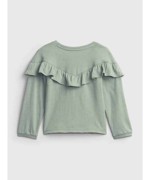 GAP(ギャップ)の「ラッフルTシャツ (幼児)(Tシャツ/カットソー・キッズ・ブルー/アイボリー/ライトベージュ/グリーン・3 YRS/4 YRS/5 YRS/12-18 M/2 YRS/18-24M/12-18M)」の7枚目の写真