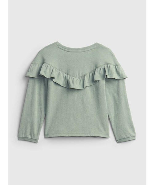 GAP(ギャップ)の「ラッフルTシャツ (幼児)(Tシャツ/カットソー・キッズ・ブルー/アイボリー/ライトベージュ/グリーン・3 YRS/4 YRS/5 YRS/12-18 M/2 YRS/18-24M/12-18M)」の8枚目の写真